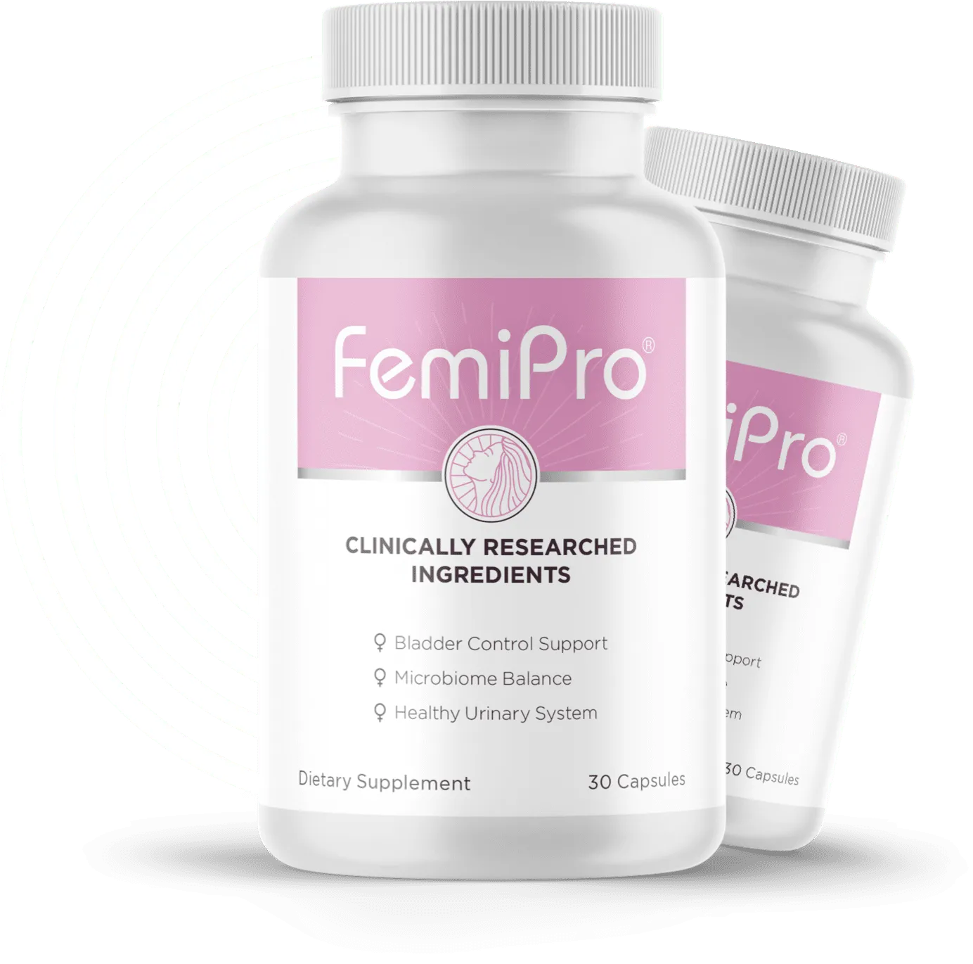 FemiPro 2 bottles – bladder support supplement bundle